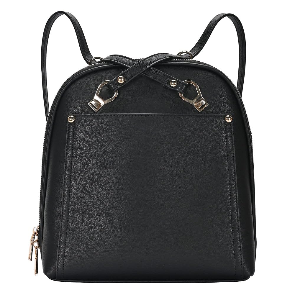 MMS Brands Miztique The Daisy Convertible Backpack Purse for Women | Soft Vegan Leather Shoulder Strap Bag or Convertibl