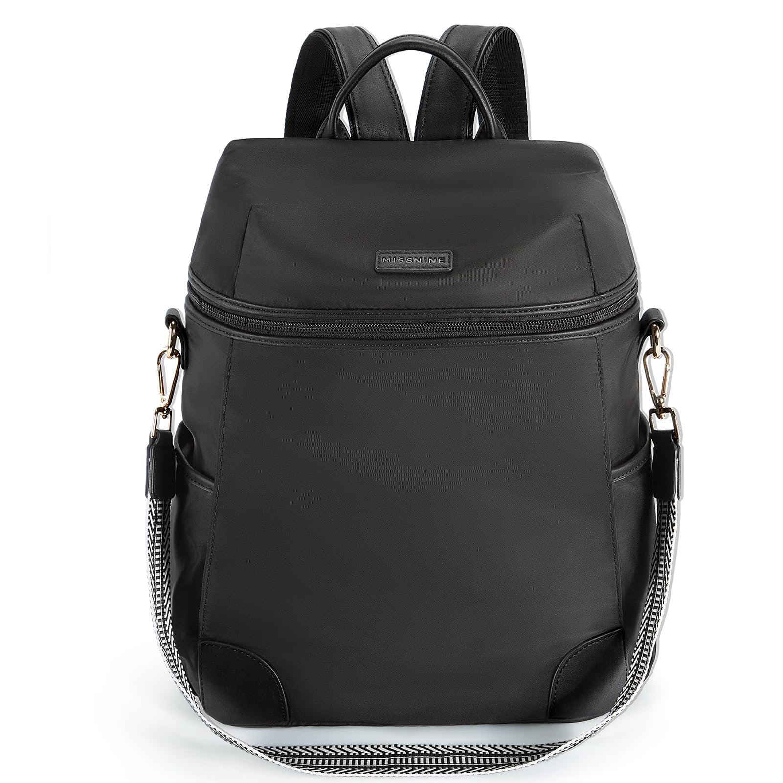 Missnine Travel Backpack Purse for Women, Lightweight Rucksack for Work and College, Secured Zipper Convertible Designer