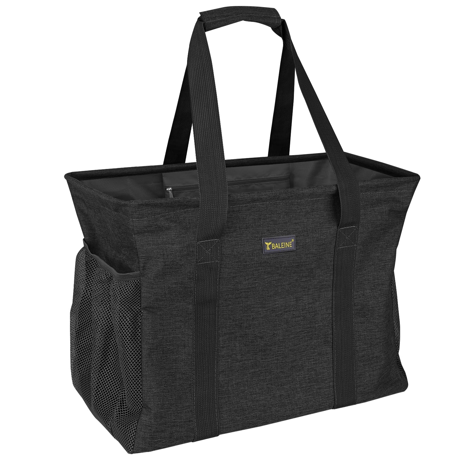 Baleine Extra Large Utility Tote Bag for Storage (Black, 16.5"x14"x10")<br>
Baleine Extra Large Black Utility Tote Bag w